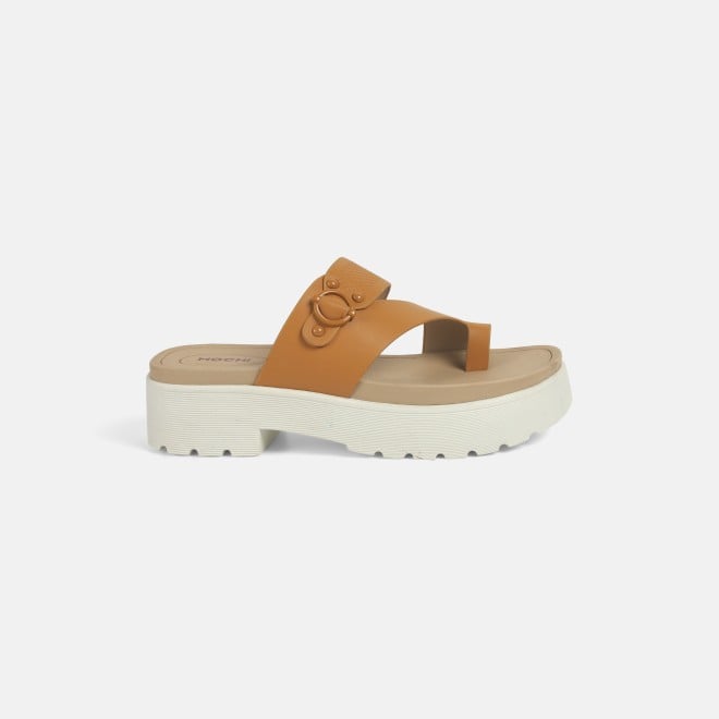 Mochi Women Yellow Casual Slip Ons (SKU: 32-1396-33-36)