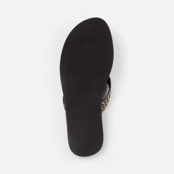 Mochi Women Gun-metal Casual Slippers (SKU: 32-1414-29-36)