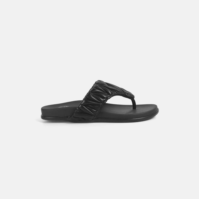 Mochi Women Black Casual Slippers (SKU: 32-1428-11-36)