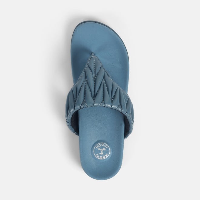 Mochi Women Blue Casual Slippers (SKU: 32-1428-45-36)
