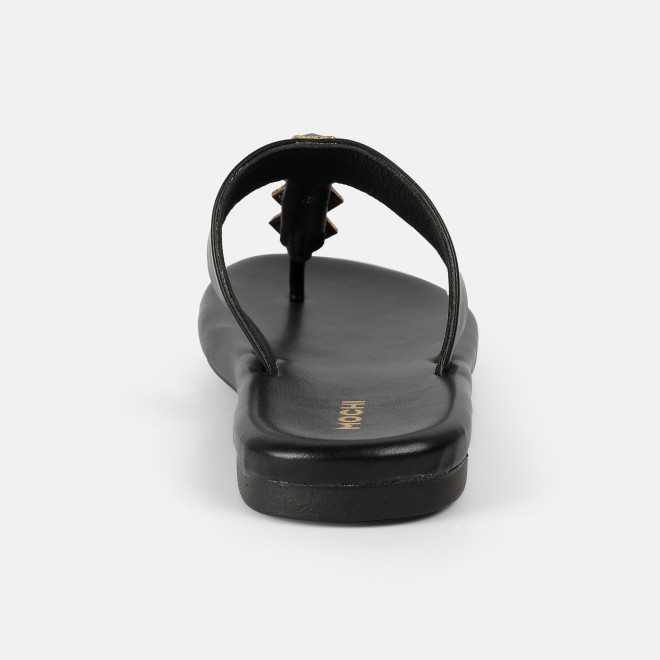 Mochi Women Black Ethnic Slippers (SKU: 32-1461L-11-42)