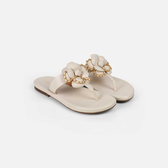 Mochi Women Off-white Casual Slippers (SKU: 32-1462-66-36)