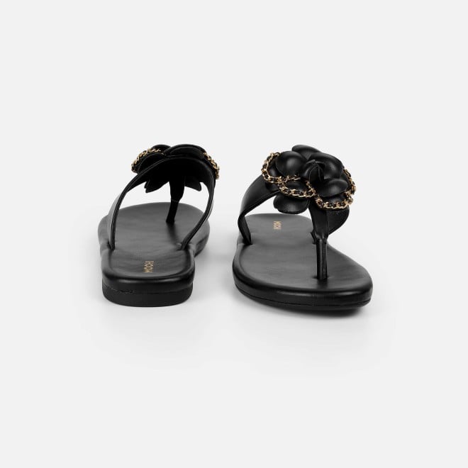 Mochi Women Black Casual Slippers (SKU: 32-1462-11-36)