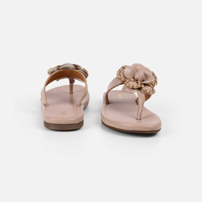 Mochi Women Rose-gold Casual Slippers (SKU: 32-1462-52-37)