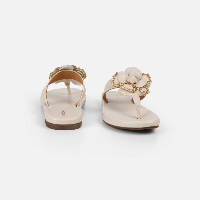 Mochi Women Off-white Casual Slippers (SKU: 32-1462-66-36)