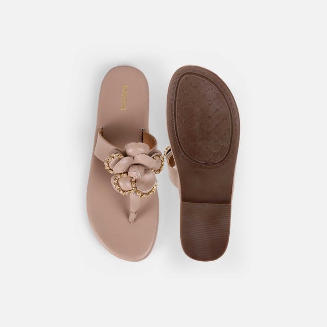 Mochi Women Rose-gold Casual Slippers (SKU: 32-1462-52-37)