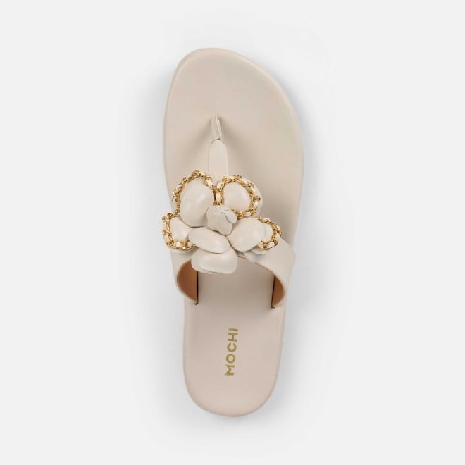 Mochi Women Off-white Casual Slippers (SKU: 32-1462-66-36)