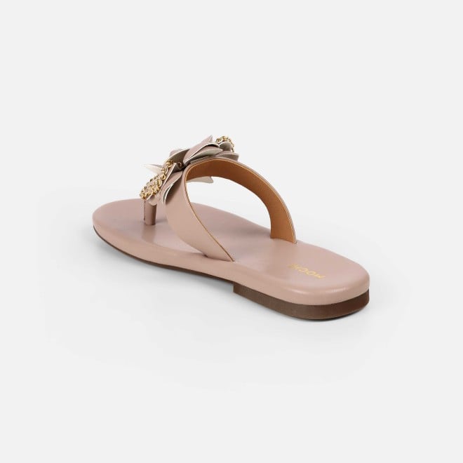 Mochi Women Rose-gold Casual Slippers (SKU: 32-1462-52-37)