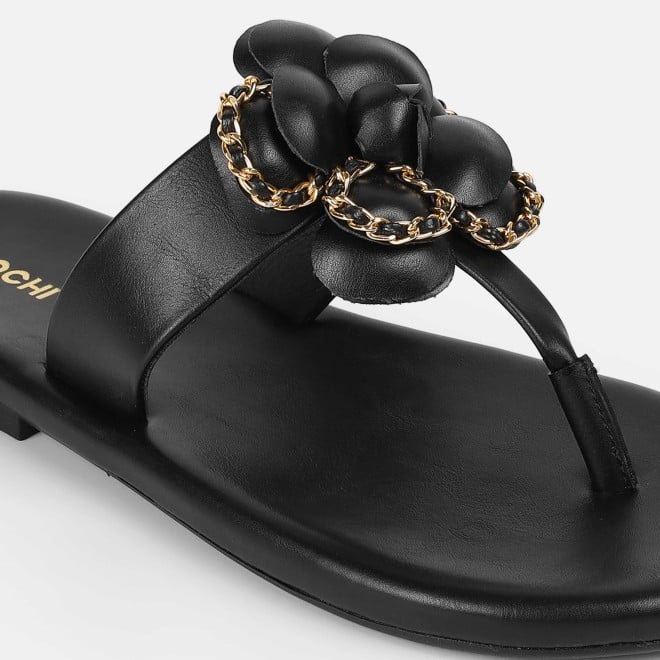 Mochi Women Black Casual Slippers (SKU: 32-1462-11-36)