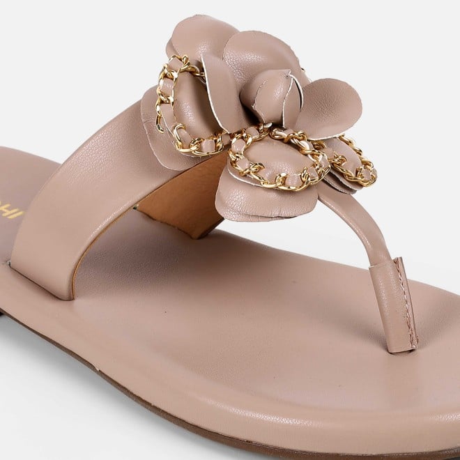 Mochi Women Rose-gold Casual Slippers (SKU: 32-1462-52-37)