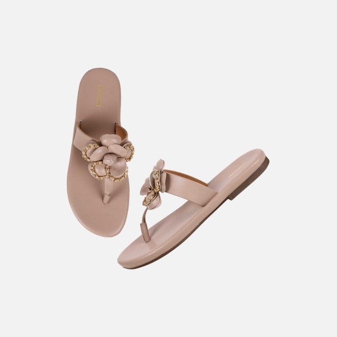 Mochi Women Rose-gold Casual Slippers (SKU: 32-1462-52-37)