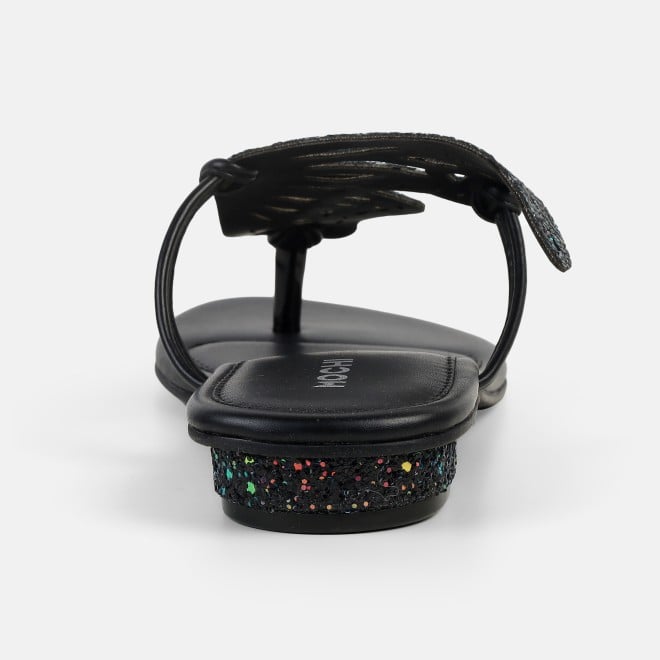 Mochi Women Black Ethnic Slippers (SKU: 32-1465-11-36)