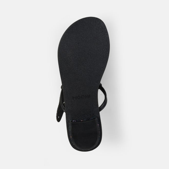 Mochi Women Black Ethnic Slippers (SKU: 32-1465-11-36)