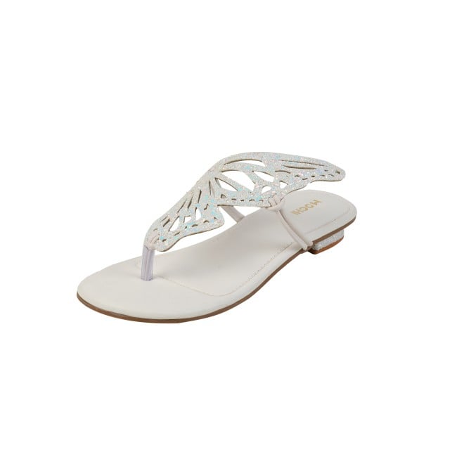 Mochi Women White Ethnic Slippers (SKU: 32-1465L-16-42)