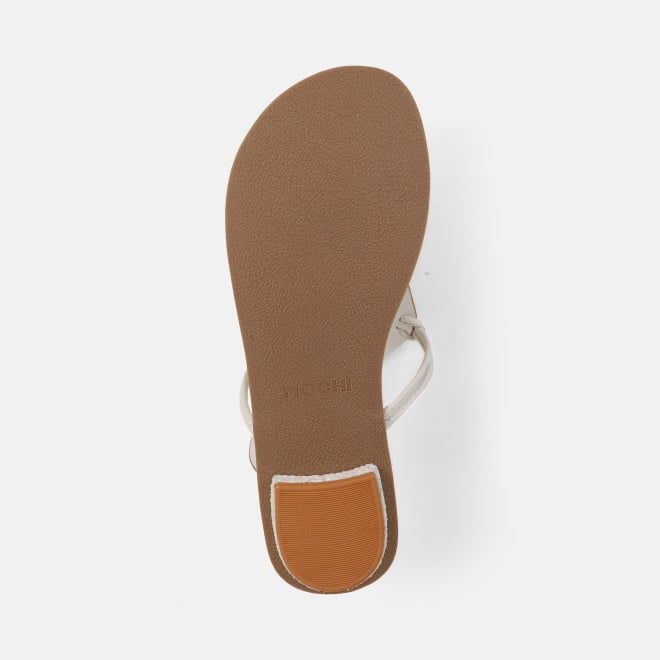 Mochi Women White Ethnic Slippers (SKU: 32-1465L-16-42)