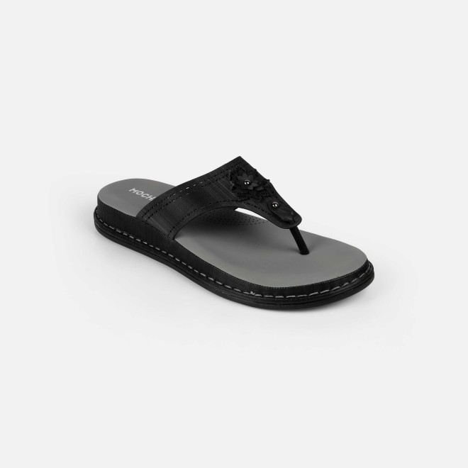Mochi Women Black Casual Slippers (SKU: 32-1467-11-36)