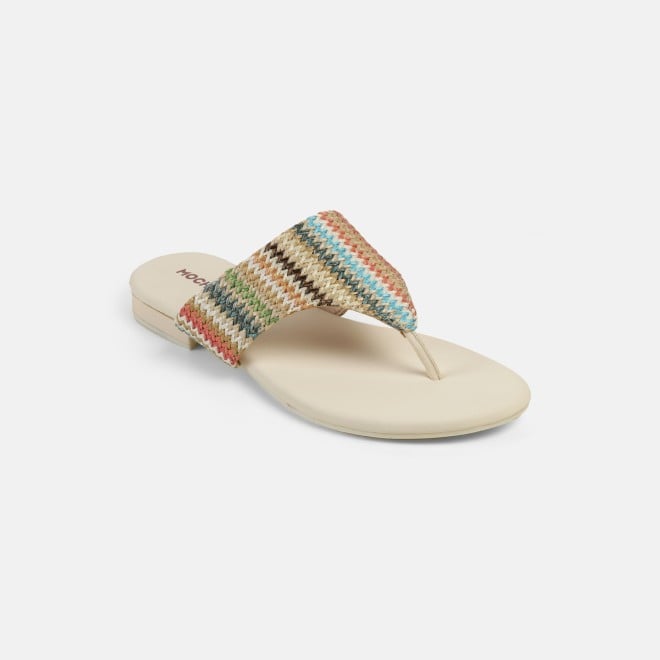 Mochi Women Off-white Casual Slippers (SKU: 32-1470-66-36)