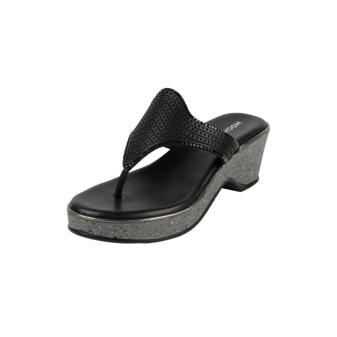 Mochi Women Black Casual Slip Ons (SKU: 32-1474-11-36)