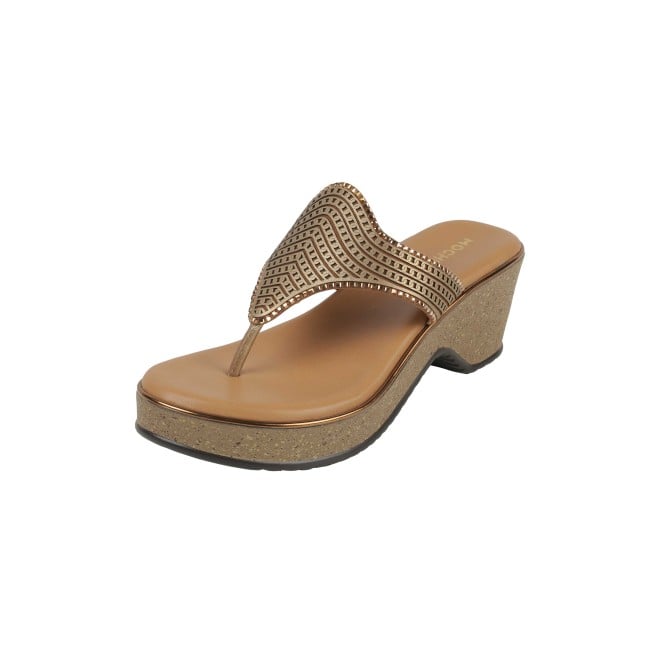 Mochi Women Antic-gold Casual Slip Ons (SKU: 32-1474-28-37)