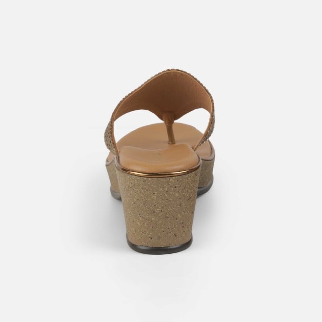 Mochi Women Antic-gold Casual Slip Ons (SKU: 32-1474-28-37)