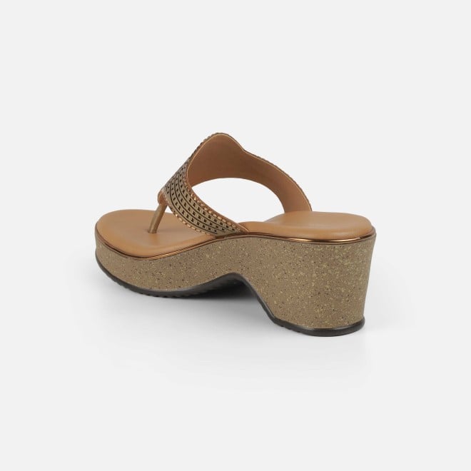 Mochi Women Antic-gold Casual Slip Ons (SKU: 32-1474-28-37)