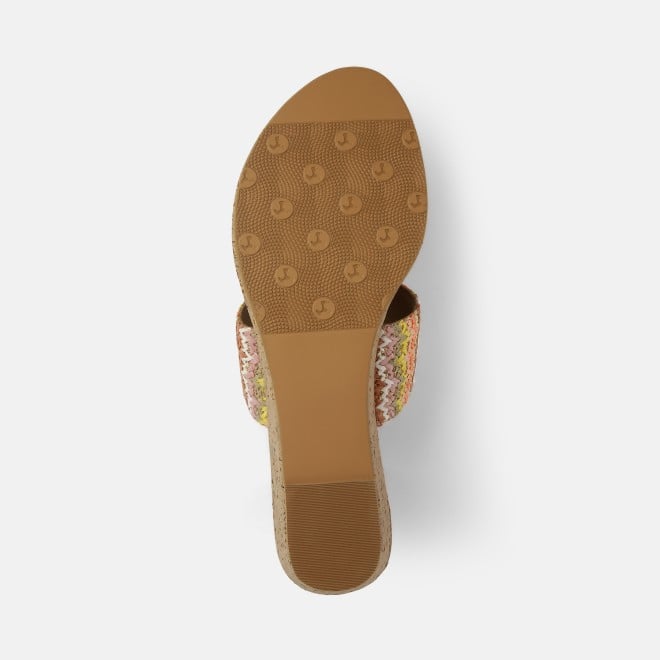 Mochi Women Beige-multi Casual Slip Ons (SKU: 32-1475-63-36)