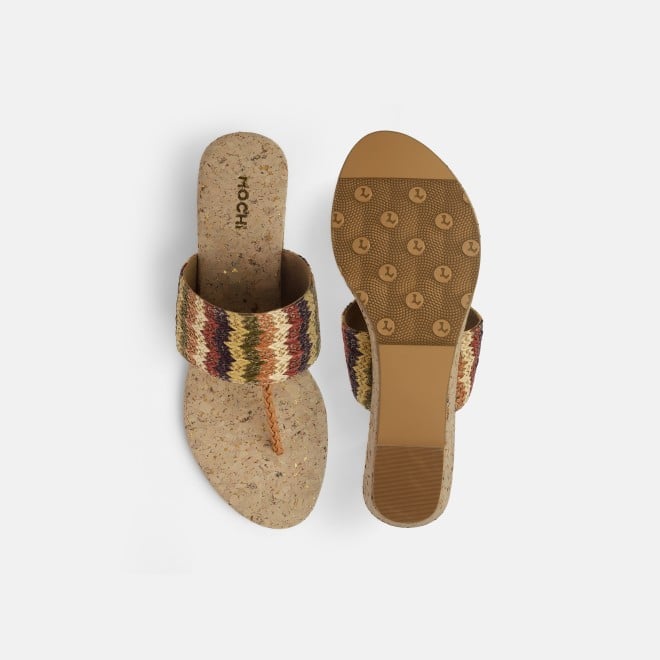 Mochi Women Brown-multi Casual Slip Ons (SKU: 32-1475-64-36)