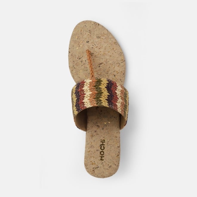 Mochi Women Brown-multi Casual Slip Ons (SKU: 32-1475-64-36)