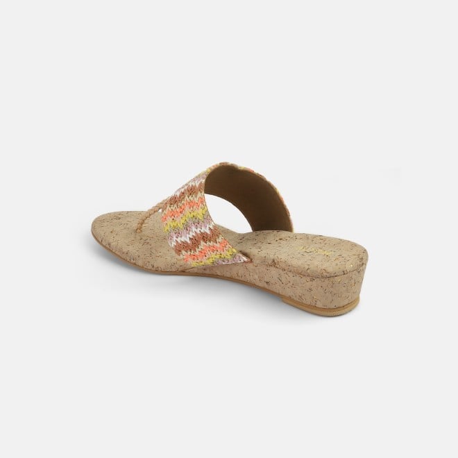 Mochi Women Beige-multi Casual Slip Ons (SKU: 32-1475-63-36)