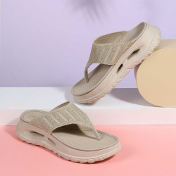 Women Beige Casual Slippers