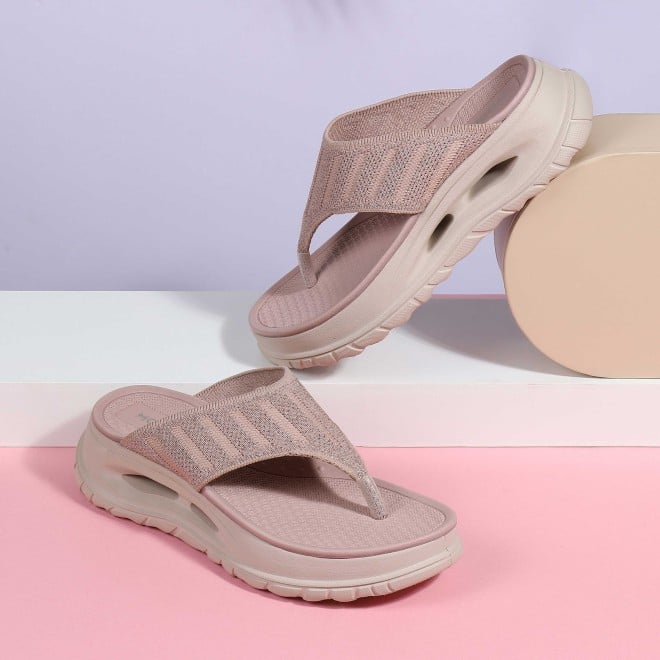 Mochi Women Peach Casual Slippers