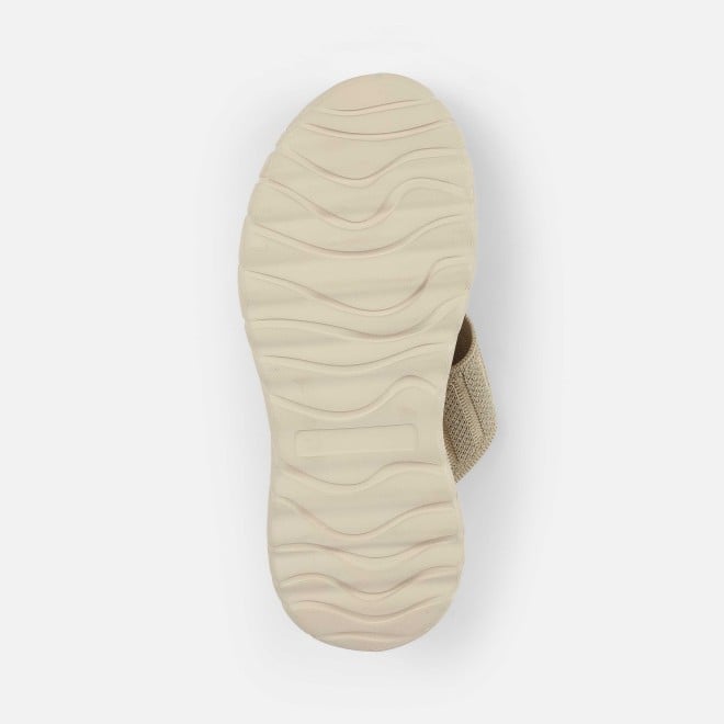 Mochi Women Beige Casual Slippers (SKU: 32-1477-20-36)