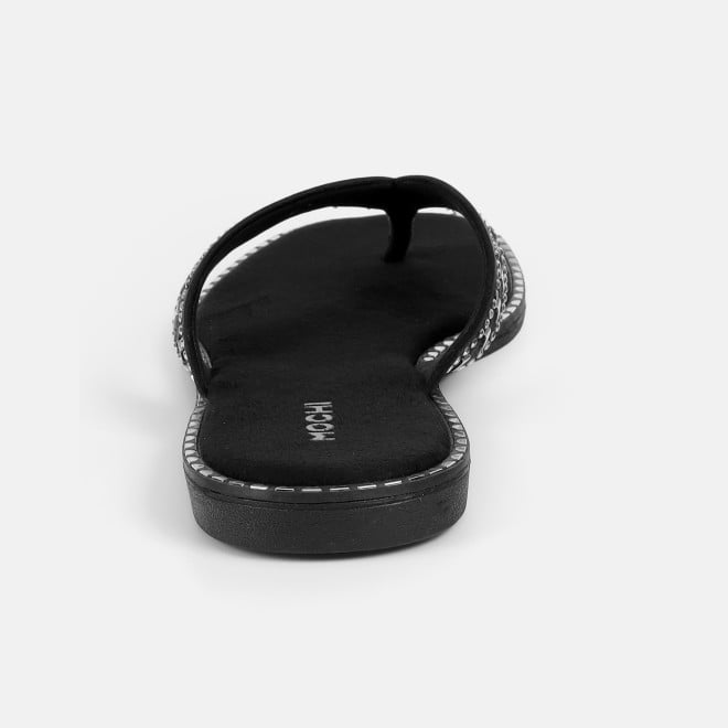 Mochi Women Black Casual Slippers (SKU: 32-1485-11-36)