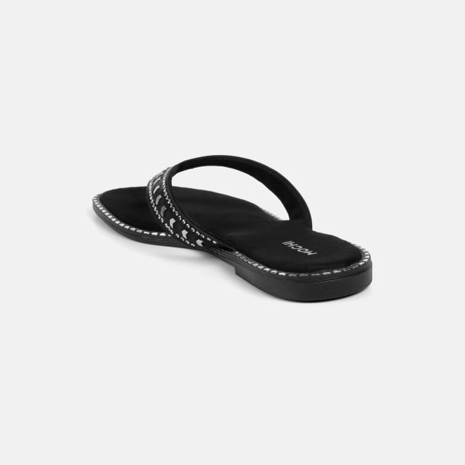 Mochi Women Black Casual Slippers (SKU: 32-1485-11-36)