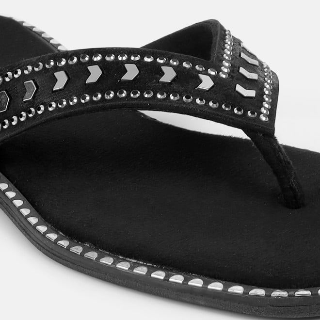 Mochi Women Black Casual Slippers (SKU: 32-1485-11-36)