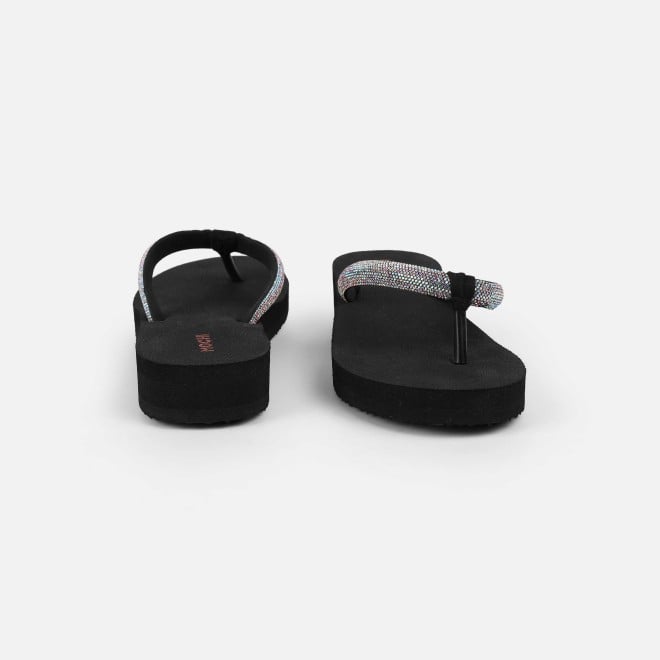 Mochi Women Black Casual Slippers (SKU: 32-1487-11-39)