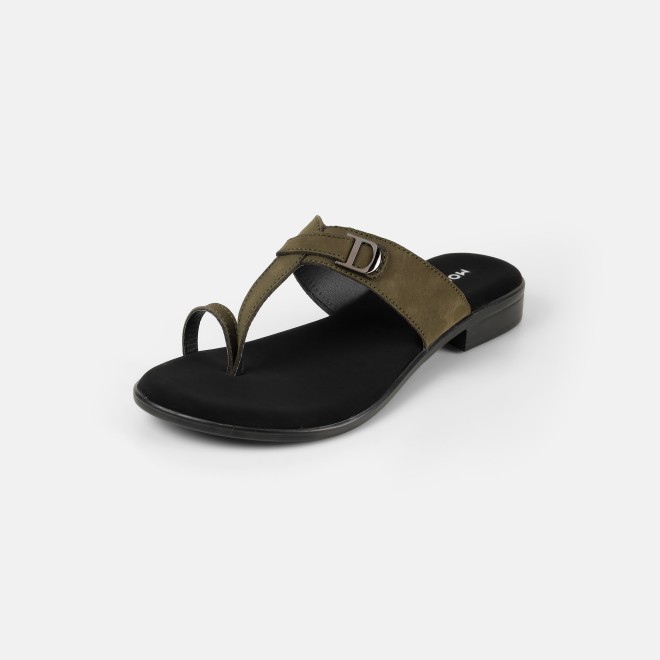 Mochi Women Olive Casual Slippers (SKU: 32-1503-49-36)