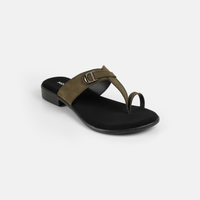 Mochi Women Olive Casual Slippers (SKU: 32-1503-49-36)
