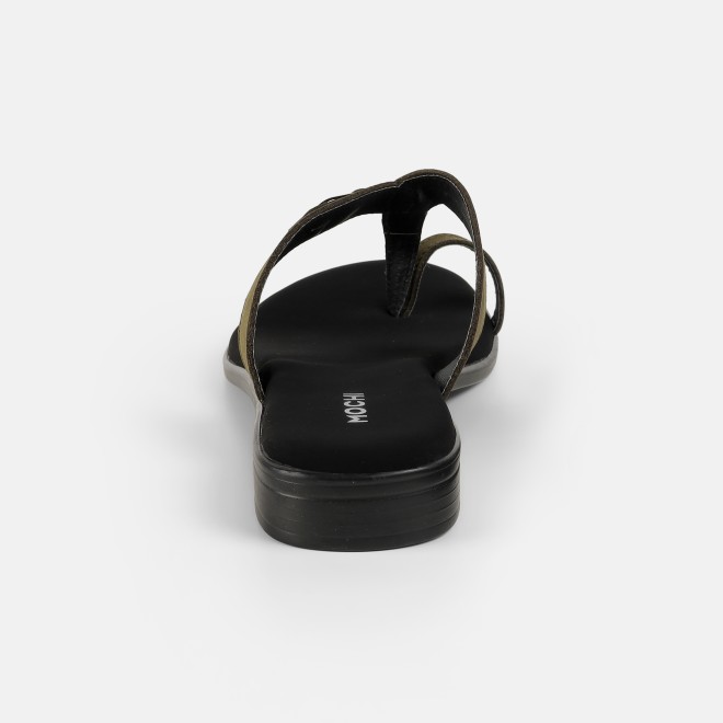 Mochi Women Olive Casual Slippers (SKU: 32-1503-49-36)