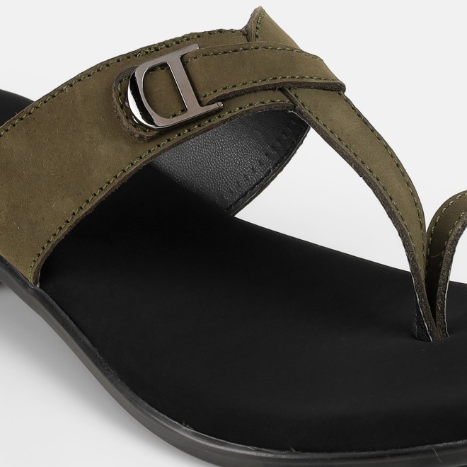 Mochi Women Olive Casual Slippers (SKU: 32-1503-49-36)