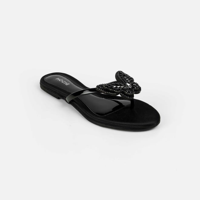 Mochi Women Black Casual Slippers (SKU: 32-1506-11-36)