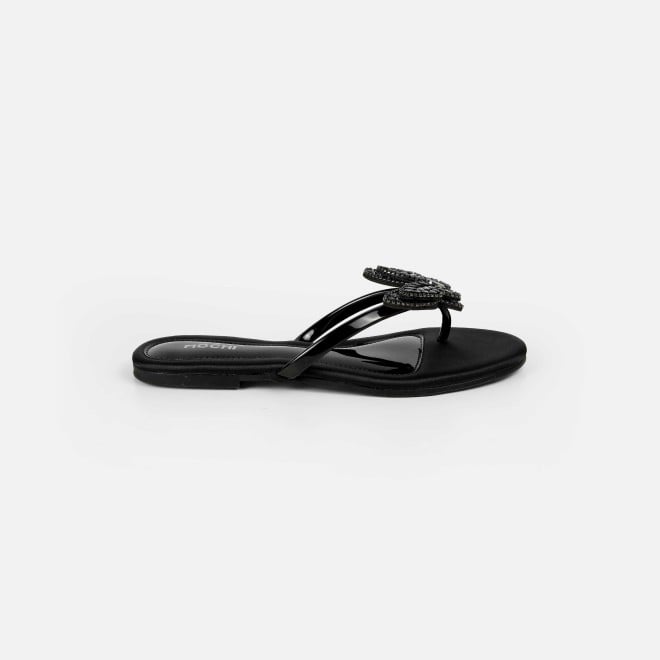 Mochi Women Black Casual Slippers (SKU: 32-1506-11-36)