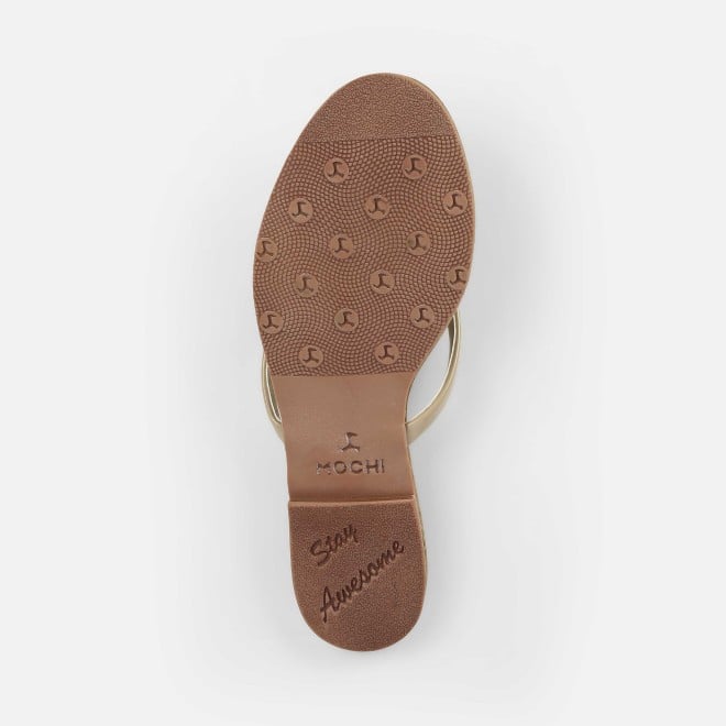 Mochi Women Antic-gold Casual Slippers (SKU: 32-1506-28-36)