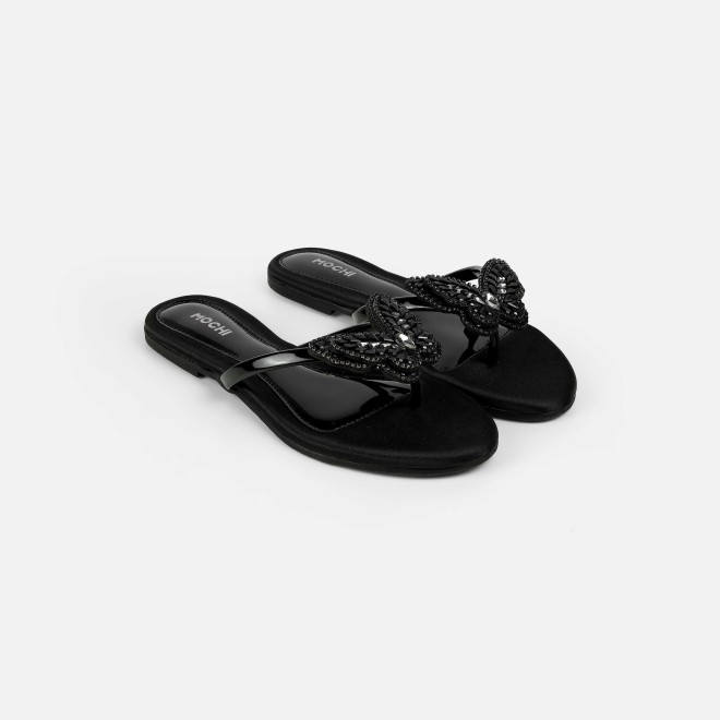 Mochi Women Black Casual Slippers (SKU: 32-1506L-11-42)