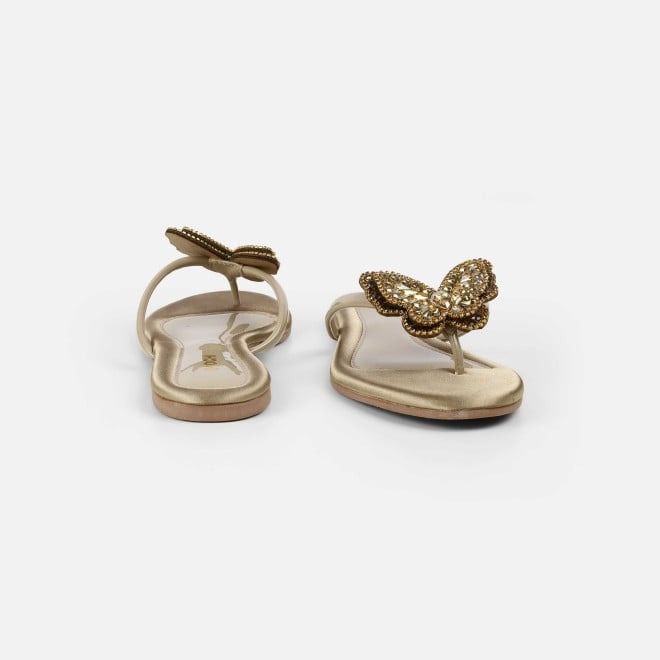 Mochi Women Antic-gold Casual Slippers (SKU: 32-1506L-28-42)