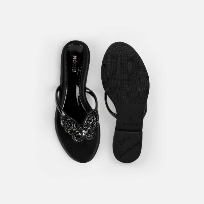 Mochi Women Black Casual Slippers (SKU: 32-1506L-11-42)