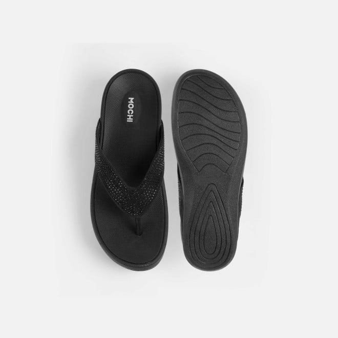Mochi Women Black Casual Slippers (SKU: 32-1507-11-36)