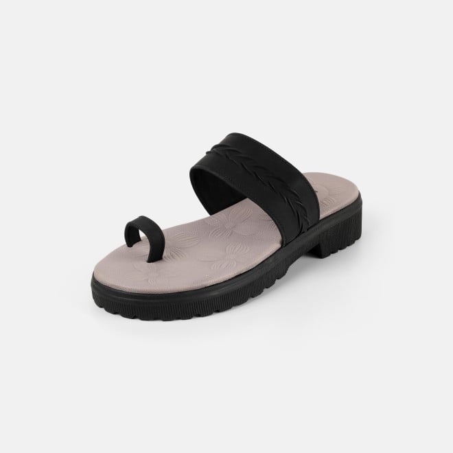 Mochi Women Black Casual Slip Ons (SKU: 32-1529-11-36)