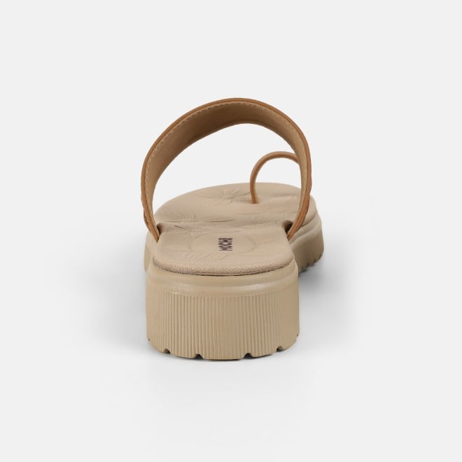 Mochi Women Tan Casual Slip Ons (SKU: 32-1529-23-36)