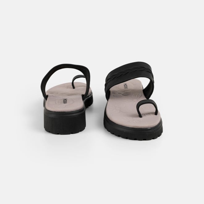 Mochi Women Black Casual Slip Ons (SKU: 32-1529-11-36)